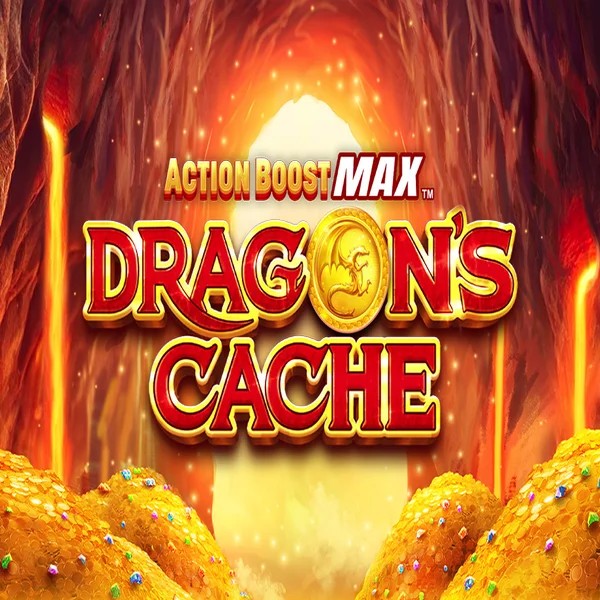 Action Boost Max Dragon's Cache online game logo by SpinPlay Games on ggbets.eu.com