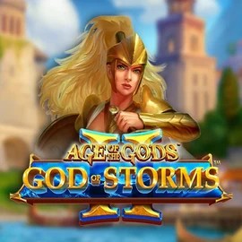 Age Of The Gods: God Of Storms 2 slot logo by Playtech at GGBet Casino