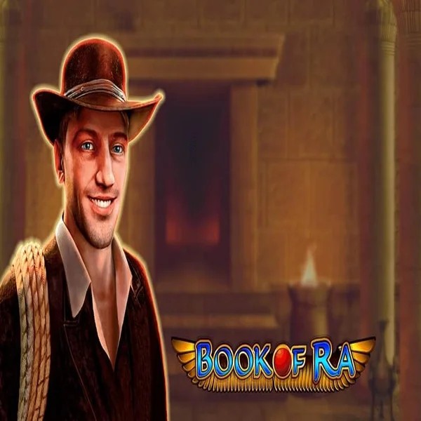 Book of Ra slot logo by Greentube at GGBet Casino