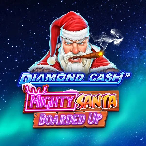 Diamond Cash Mighty Santa Boarded Up online game logo by Greentube on ggbets.eu.com
