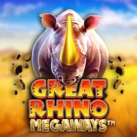 Great Rhino Megaways slot logo by Pragmatic Play at GGBet Casino