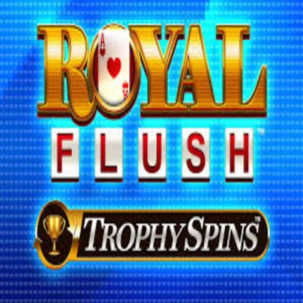 Royal Flush Trophy Spins slot logo by Greentube at GGBet Casino